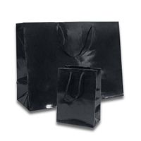 Mini Black Euro Bags 9-3/4" X 7 3/4" | Quantity: 25 Width 9 3/4