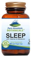 Natural Sleep Aid with Organic Valerian, Chamomile, Passion Flower, Skullcap, Melatonin, Hops & More! - 60 Vegetarian Capsules - Herbal & Non-Habit Forming