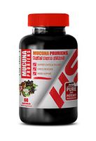 Stress Relief Supplement Natural - Velvet Beans Extract - MUCUNA PRURIENS - mucuna Extract Capsules - 1 Bottle 60 Capsules