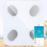 FYLD Multifunction Bluetooth Body Fat Scale Smart Scale Digital Bathroom Wireless Weight Scale, Body Composition Analyzer with Smartphone Led Display,180KG, 26 26cm