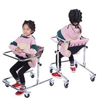 Seat & Roller Bar Covers Walker Child Walker Folding Easy to Carry Patient Rehabilitation Walker 4 Wheel Scooter Grocery Shopping Cart Gift (Color : White, Size : 6547cm)
