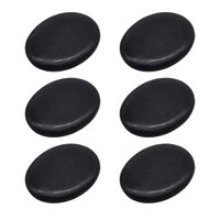 SUPVOX 6PCS Massage Stone for Professional Or Home Spa Relaxing Healing (Size 7 Convex Side)