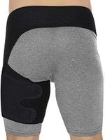 Ideapro Compression Wrap Support, Adjustable Groin Hip Thigh Quad Hamstring Joints, Hamstring Recovery Support - Sciatica Nerve Pain Relief Strap for Men & Women