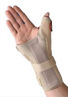 Thermoskin Carpal Tunnel Brace Wrist Support with Thumb Spica, Right, Medium, Beige by Thermoskin