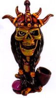 The Viking Skull Smoking Collectible Novelty Tobacco Pipe