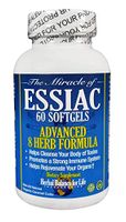 Essiac Tea Softgels, 796 mg, 60 Soft Gels, Eight Herb Essiac, All Natural, Organic Caramel Color, No Brewing or Refrigeration, Great for Travel, 15 Day Supply