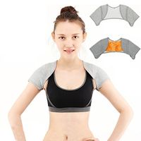 ViewHuge Winter Bamboo Charcoal Warm Shoulder Therapy Support Brace Belt For Back Posture Corrector Massager For Men Women Relieve Pain