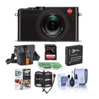 Leica D-Lux (Typ 109) Digital Camera - Bundle with Camera Case, 32GB SDHC U3, Spare Battery, Cleaning Kit, Memory Card, Card Reader, PC Software Package