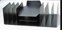 Buddy Products Mirage Vertical/Horizontal Combo Rack, Steel, 6.5 x 10.25 x 21.5 Inches, Black (4104-4)