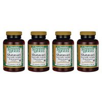 Swanson Shatavari Ayurvedic Female Rejuvenator 500 Milligrams 120 Capsules (4 Pack)