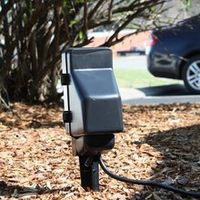 Spy-MAX Outdoor Power Stake Hidden Camera w/ DVR - Secret Hidden Camera Records all Video evidence to SD Card. Pull card to review recorded evidence on computer.