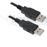 Cable Builders 6FT USB 2.0 Cable Type A Male to Male Black Cheap Sale Value 6 FT 6' 6 Foot 6 Feet, Black Friday November Cyber Monday Sale