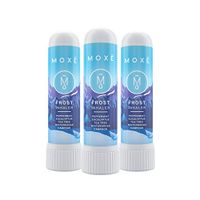 MOXE Frost - Energizing Aromatherapy Nasal Inhaler - Alleviate Headaches, Boost Focus & Energy - Cooling Sinus Blaster - Includes Peppermint, Eucalyptus, Wintergreen Essential Oils (3-Pack)