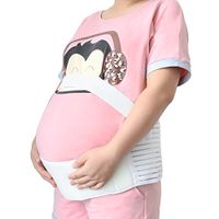 uxcell® Maternity Belt Pregnancy Support Waist Back Abdomen Band Belly Brace White Color Size M