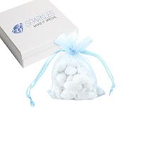 Sparkles Make It Special 50-pcs 4 x 6 Inch Organza Favor Bags Wedding Party Gift Pouches Light Blue