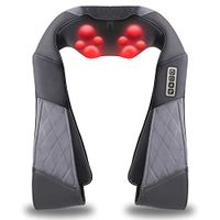 Back Massager, Shiatsu Back Neck Massager with Heat, Electric Shoulder Massager, Kneading Massage Pillow for Neck, Back, Shoulder, Foot, Leg, Muscle Pain Relief, Home,Office,Car Use - Christmas Gifts