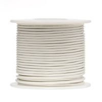 Remington Industries 18UL1007STRWHI UL1007 18 AWG Gauge Stranded Hook-Up Wire, 300V, 0.0403" Diameter, 100' Length, White
