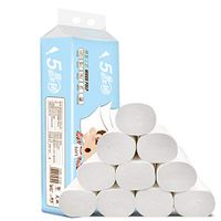 Bhealth 12 Rolls of Toilet Paper Household 5 Layer Paper Towels Coreless Soft Skin-Friendly Tissue