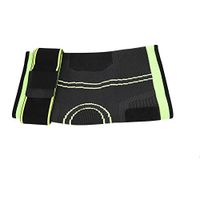 Knee Support Brace Guard Adjustable Band Knees Sleeve Protector for Outdoor Indoor Sports (Color : Green, Size : M)