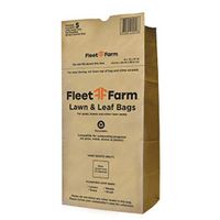 Self Standing Lawn and Leaf Heavy Duty Refuse Bags - 30 Gallon - Made in USA - 100% Biodegradable - 2 Ply Wet Strength Brown Kraft Paper - Size - 16x12x35 inches (40)