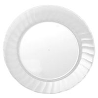 Classicware Rigid Plastic Round Plate, 6-Inch, Clear (180-Count)