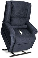 Mega Motion Infinite Position Power Easy Comfort Lift Chair Lifting Recliner FC-101 Infinite Recline Rising Electric Chaise Lounger - Element Blue Color Fabric + To the Front Door Delivery Service
