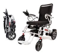 Porto Mobility Ranger X6 Portable Lightweight Premium Power Wheelchair Aerospace Aluminum Crafted Design Foldable Lightweight Dual Battery Dual Motor Airplane Ready Folding Electric Wheelchair