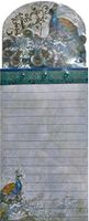 Punch Studio Jade Pattern Peacock Embellished Die Cut Magnetic List Pad, 61643