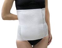 EGi ® High Quality Cotton Blend Abdominal Post Surgery Wrap Postpartum Recovery Compression Belt for Men and Women. Proudly Made in Italy. (3 (Waist 23.5''/29''))