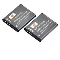 DSTE Replacement for 2X Li-50B Battery Compatible Olympus Stylus 1010 1020 1030 9010 SP-720UZ iHS 800UZ 810UZ SZ-15 16 iHS 20 30MR Stylus Tough TG-870 WG-4 WG-10 X70 as D-LI92