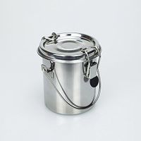 LI-GELISI Artist Portable Brush Washer Stainless Steel Portable Brush Cleaner (Medium, Silvery)