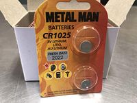Metal Man MMCR1025 2-Pack Batteries, Case of 10 (20 Total Batteries)