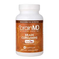 Dr. Amen brainMD Brain Curcumins - 500 mg, 60 Capsules - Memory & Cardiovascular Support Supplement, Promotes Healthy Stress Response, Antioxidant - Gluten-Free - 60 Servings