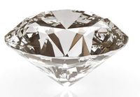 Zoogamo 4" / 100 mm Clear Diamond Shaped Glass Crystal Paperweight - Home Office Decor & Valentine's Day Gift Wedding Favors Centerpieces Decoration with Gift Box