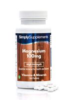 Magnesium 100mg | 360 Tablets | High Strength | Supplement for Healthy Bones & Teeth | 100% Money Back Guarantee | Manufactured in The UK