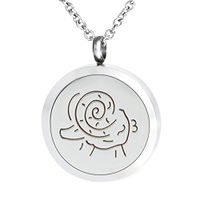 Aromatherapy Essential Oil Diffuser Necklace Perfume Fragrance Aries Pendant Charms Locket