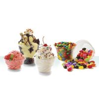 9506004 / DE8 Fabri-Kal 8oz. Clear Dessert Container 20/50, 1000 per case