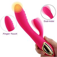 Original Medical Soft Silicone Massager Wirless Silent Waterproof USB Rechargeable 10 Vibration Patterns 10 Speeds for Full Body Stress Relief (Pink)