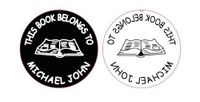 New Customized Round IDEAL Chrome Color Desk TOP Embosser - This Book Belongs to - - Great Gift idea