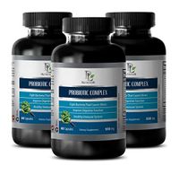 Gut Health Supplement for Women - PROBIOTIC Complex 500 MG - Improve Digestive Function - probiotic Vitamins for Men - 3 Bottles 180 Capsules