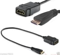 FYL Mini HDMI Type C Male to HDMI Female Converter Adapter Cable Cord 1080P HDTV