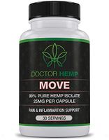 Doctor Hemp Move | for Pain Relief & Inflammation | 750mg of Pure Organic Hemp Extract + Glucosamine, Chondroitin, Turmeric, MSM | Recover from Muscle, Joint & Back Pain | Vegan, Non-GMO | 30 Serv
