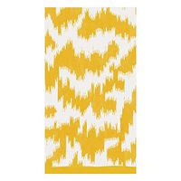 Caspari Modern Moiré Paper Guest Towel Napkins in Yellow - 15 Per Package