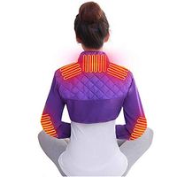 ZWPY Heated Shoulder Support Brace, with Auto Shut Off and Fast Heating, Electric Massage Heating Pad for Delivers Penetrating Soothing Heat,XXL