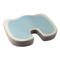 Orthopedic Gel Foam Seat Pad,Comfort Memory Foam Seat Cushion,for Sciatica, Back, and Tailbone Pain Relief (gray)