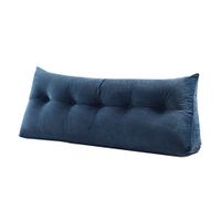Qi Peng Mat Cushion-Blue Triangle Bed Cushion Large Tatami backrest Bed Pillow Washable Lumbar Pillow Waistguard Corduroy -\# (Size : 150cm)