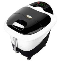 SCDZYP Foot tub-Foot Spa Bath Massager with Heat, Display Infrared Bubbles 6 Large Roller for Plantar Massage Fast Heating Powder Box Safe Leakage Protector Time Temperature Setting, Foot Baths w/Hose
