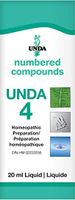 UNDA - UNDA 4 Numbered Compounds - Homeopathic Preparation - 0.7 fl. oz.