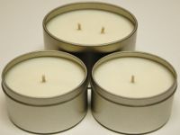 Soy Candle Tins Scented 2 - 8oz & 1 - 16oz - Peppermint & Eucalyptus
