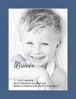 ArtToFrames MAT-171-16x22-Royal Custom Mat for Picture Frame, 16x22, Yorktown Blue